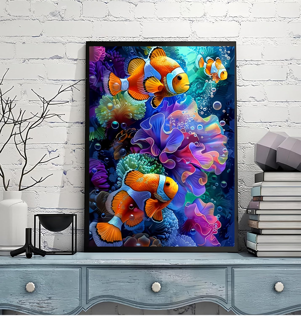 Clownfish Diamond Painting Kit 11.8 X15.7 Inch