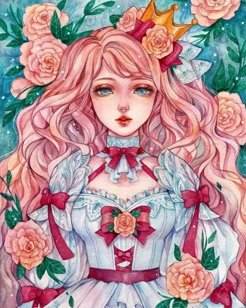 Diamond Painting kit - Sapphire Girl Portrait
