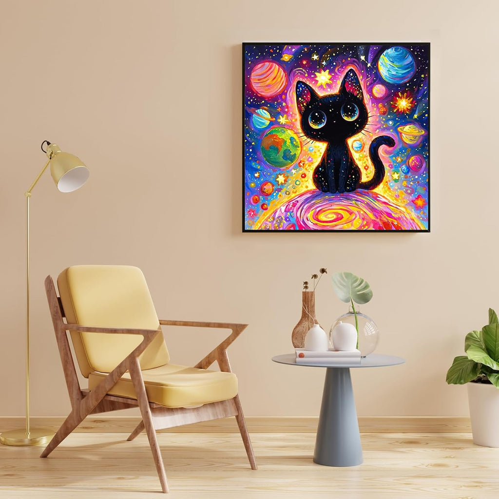 Black Cat Diamond Art Kit