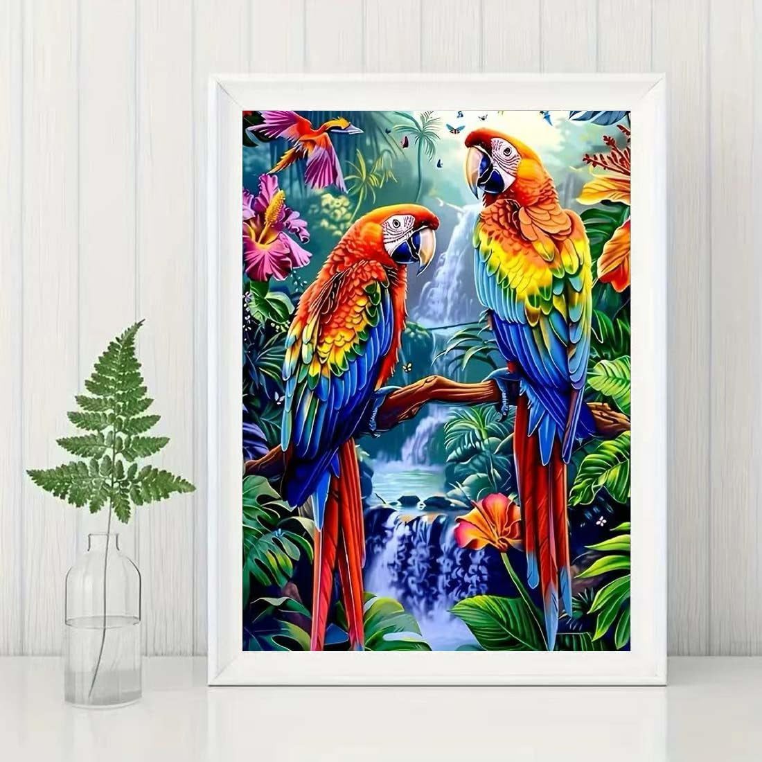 Jungle Parrots - Diamond Painting