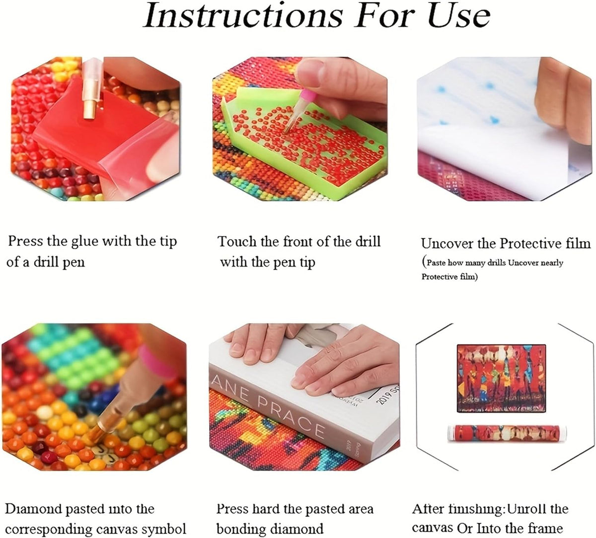 Landscape DIY Diamond Painting Kit, Japanese Garden Scene Diamond Art Kits for Adults,5D Full round Drill Diamond Mosaic Kits,Diy Diamond Dots for Beginners,12X16 Inch