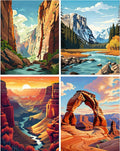 4 Pack Diamond Art Kit Desert