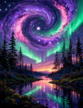 Aurora Borealis Diamond Painting Kit 12X16"