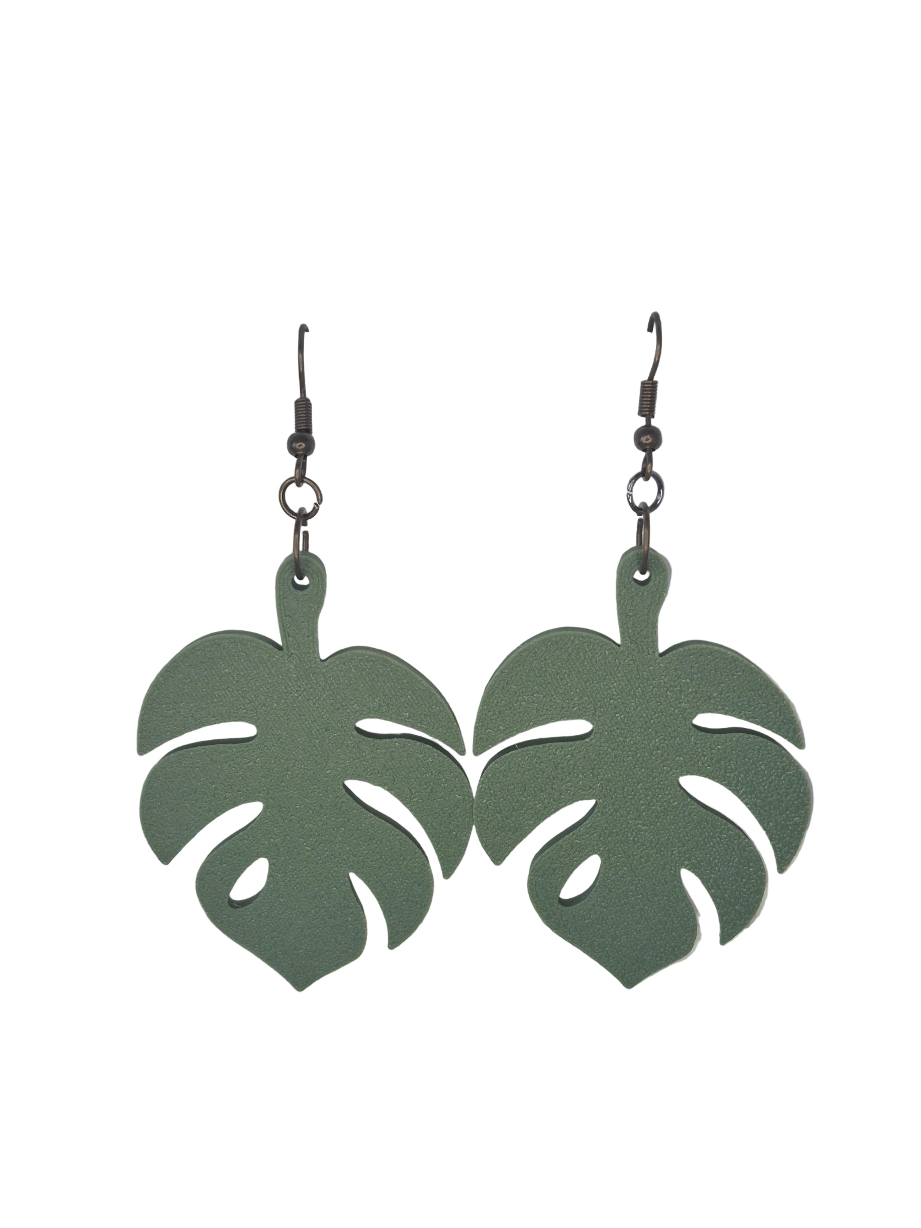 Monstera Earrings